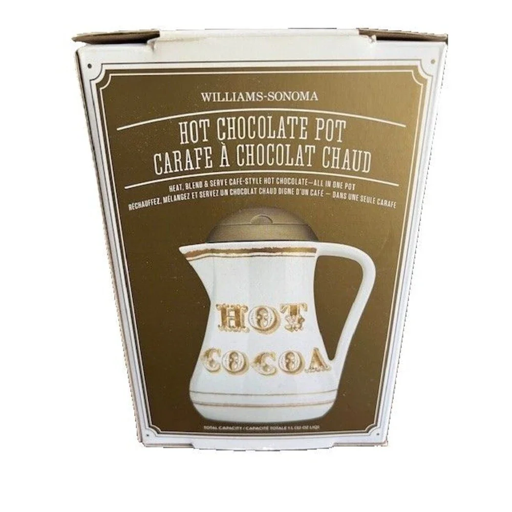 Williams-Sonoma Hot Chocolate Pot Carafe À Chocolat Chaud, 32 Oz, All In One Pot